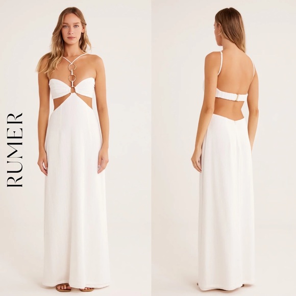 Rumer Dresses & Skirts - 🚨SOLD🚨 REVOLVE x RUMER $339 PLAYA MAXI Dress white